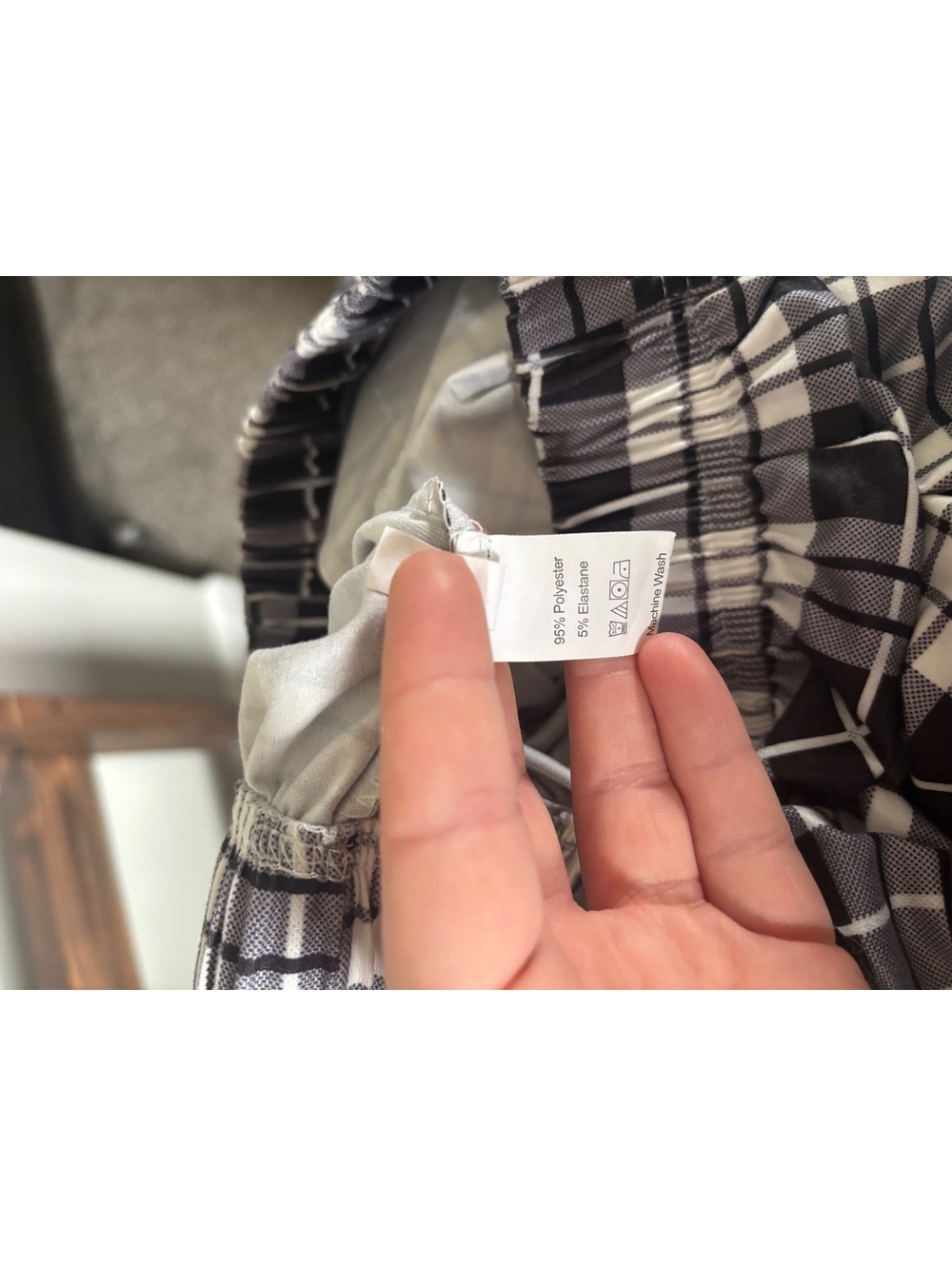 Black & White Plaid Pants - Picture 7 of 7